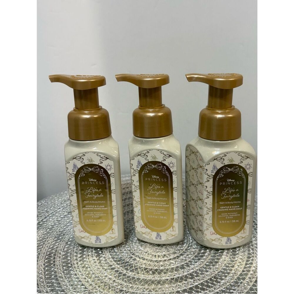 BBW Life’s A Fairytale Foaming Hand Soap Set of 3 NWT